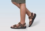 Geminis hombres Orthofeet 00DT119 marrón sandalias - Image 2