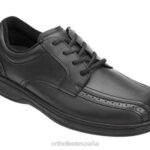 gramo hombres Orthofeet 00DT170 negro Zapatos de vestir