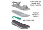 hidra mujer Orthofeet 00DT7 gris sandalias - Image 5