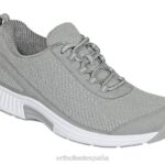 lana de coral mujer Orthofeet 00DT51 gris zapatillas