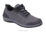 lana sierra mujer Orthofeet 00DT103 gris zapatos casuales