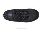 lava sin corbata hombres Orthofeet 00DT129 negro zapatillas - Image 5