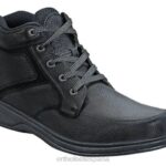 linea alta hombres Orthofeet 00DT153 negro botas