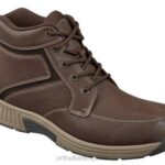 linea alta hombres Orthofeet 00DT154 marron oscuro botas
