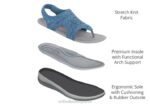 Lira mujer Orthofeet 00DT31 azul sandalias - Image 5