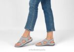Lira mujer Orthofeet 00DT32 gris sandalias - Image 2