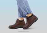 Milán mujer Orthofeet 00DT77 marron oscuro botas - Image 2