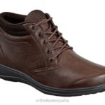 Milán mujer Orthofeet 00DT77 marron oscuro botas