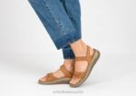 Paloma mujer Orthofeet 00DT11 camello sandalias - Image 2