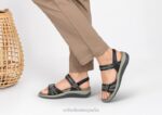 Paloma mujer Orthofeet 00DT12 negro sandalias - Image 2