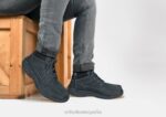 postal de guardabosques hombres Orthofeet 00DT155 negro botas - Image 2