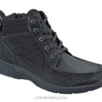 postal de guardabosques hombres Orthofeet 00DT155 negro botas
