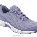 punto coralino elástico mujer Orthofeet 00DT45 lavanda zapatillas