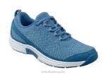 punto coralino elástico mujer Orthofeet 00DT46 azul zapatillas