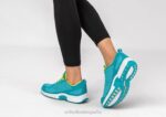 punto coralino elástico mujer Orthofeet 00DT48 turquesa zapatillas - Image 2