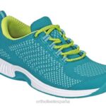 punto coralino elástico mujer Orthofeet 00DT48 turquesa zapatillas