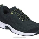 punto coralino elástico mujer Orthofeet 00DT49 negro zapatillas