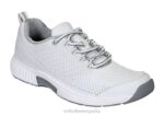 punto coralino elástico mujer Orthofeet 00DT53 blanco zapatillas