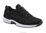 punto elástico de lava hombres Orthofeet 00DT128 negro zapatillas