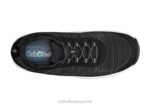 punto elástico de lava hombres Orthofeet 00DT128 negro zapatillas - Image 5