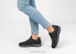 punto elástico elba mujer Orthofeet 00DT92 negro zapatos casuales - Image 2