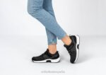 punto elástico joelle mujer Orthofeet 00DT90 negro zapatos casuales - Image 2