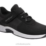 punto elástico joelle mujer Orthofeet 00DT90 negro zapatos casuales