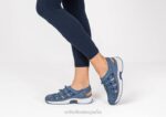 punto elástico laguna mujer Orthofeet 00DT38 azul sandalias - Image 2