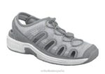 punto elástico laguna mujer Orthofeet 00DT39 gris sandalias