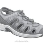 punto elástico laguna mujer Orthofeet 00DT39 gris sandalias