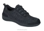 punto elástico palma mujer Orthofeet 00DT101 negro zapatos casuales
