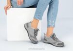 punto elástico palma mujer Orthofeet 00DT102 gris zapatos casuales - Image 2