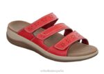 Sáhara mujer Orthofeet 00DT23 rojo sandalias