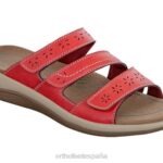 Sáhara mujer Orthofeet 00DT23 rojo sandalias