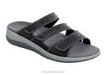 Sáhara mujer Orthofeet 00DT24 negro sandalias