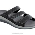 Sáhara mujer Orthofeet 00DT24 negro sandalias