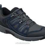 Sorrento hombres Orthofeet 00DT146 gris/azul zapatillas