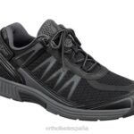 sprint sin corbata hombres Orthofeet 00DT135 negro zapatillas