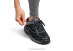 sprint sin corbata hombres Orthofeet 00DT135 negro zapatillas - Image 3