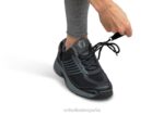 sprint sin corbata hombres Orthofeet 00DT135 negro zapatillas - Image 4