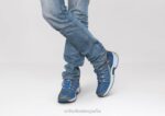 sprint sin corbata hombres Orthofeet 00DT137 azul zapatillas - Image 2