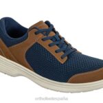 tabor hombres Orthofeet 00DT164 azul zapatos casuales
