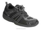 tahoe sin corbata mujer Orthofeet 00DT66 negro zapatillas