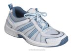tahoe sin corbata mujer Orthofeet 00DT67 azul zapatillas