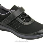 tejido elástico brisa mujer Orthofeet 00DT95 negro zapatos casuales