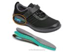 tejido elástico brisa mujer Orthofeet 00DT95 negro zapatos casuales - Image 6
