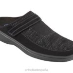 tejido elástico hudson hombres Orthofeet 00DT177 negro zapatillas