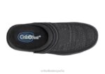 tejido elástico hudson hombres Orthofeet 00DT177 negro zapatillas - Image 4