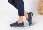 tramo de quincy mujer Orthofeet 00DT105 azul zapatos casuales - Image 2