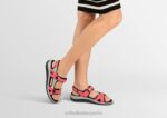 Venecia mujer Orthofeet 00DT2 rojo sandalias - Image 2